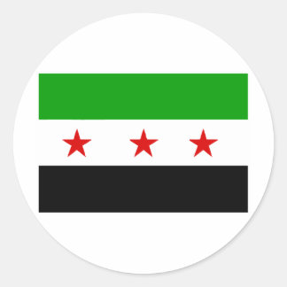 syria classic round sticker