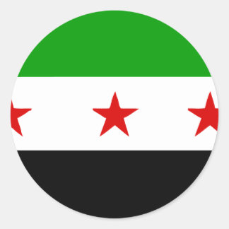 syria classic round sticker