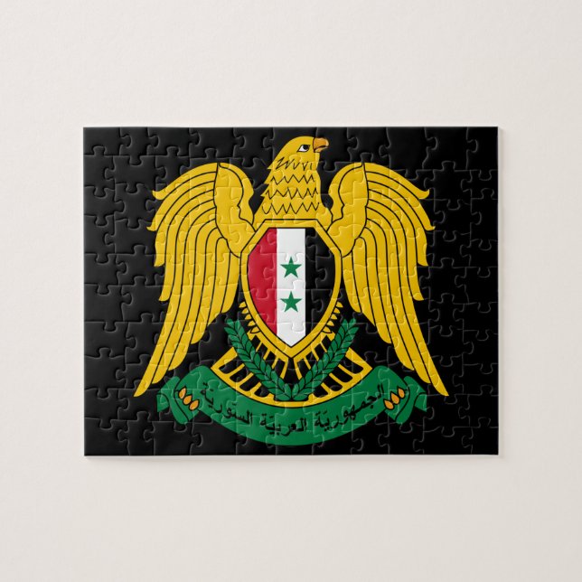 syria coat of arms jigsaw puzzle (Horizontal)