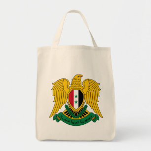 syria coat of arms tote bag