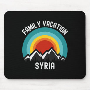 Syria Family Vacation Matching Outfit Mouse Mat