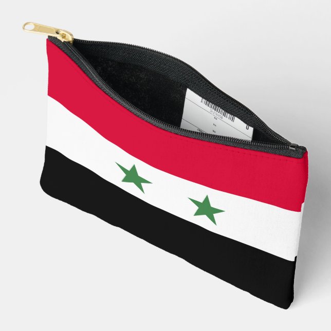 Syria flag accessory pouch (Open)