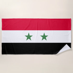 Syria flag beach towel