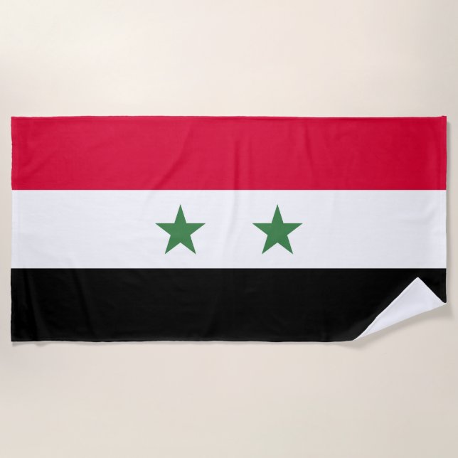 Syria flag beach towel (Front)