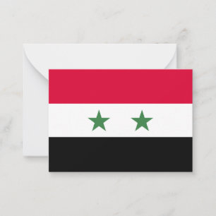 Syria flag card