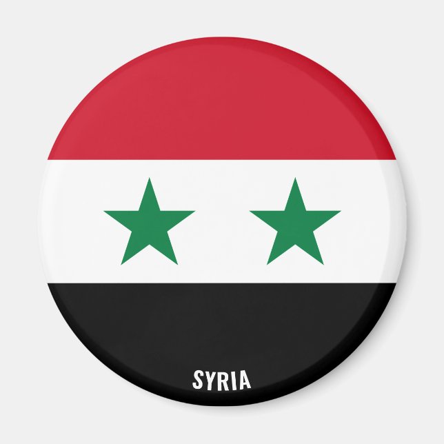 Syria Flag Charming Patriotic Magnet (Front)