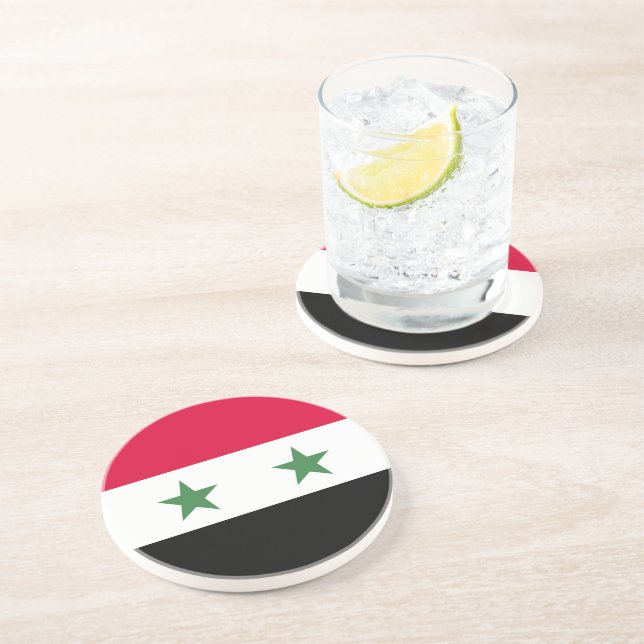 Syria flag coaster (Side)