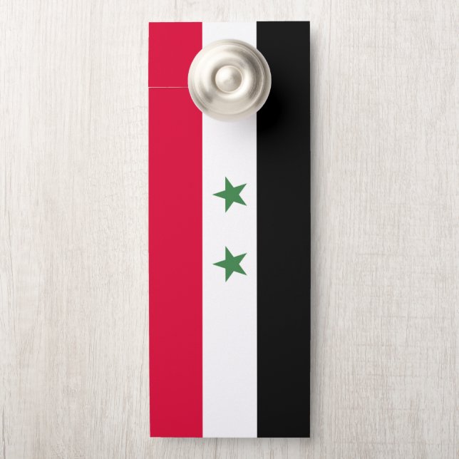 Syria flag door hanger (On Knob)