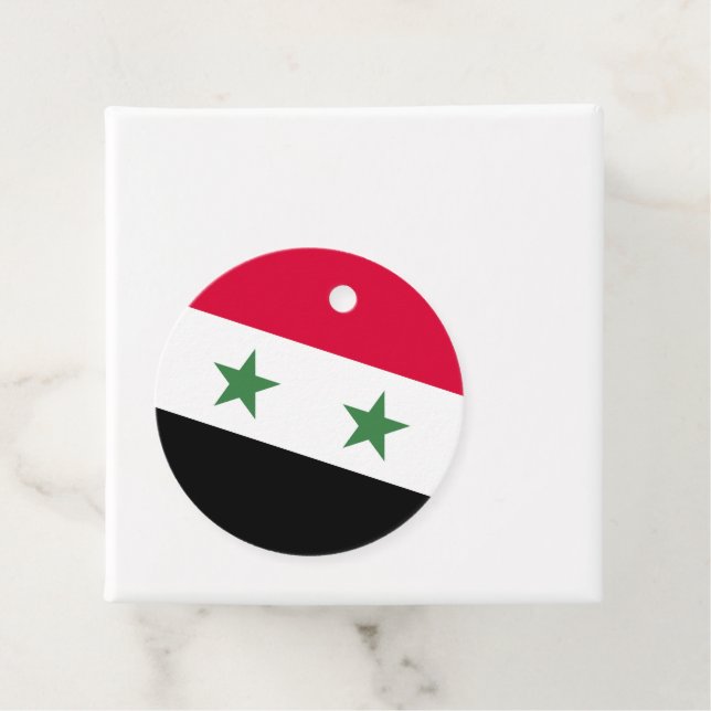 Syria flag favour tags (In Situ)