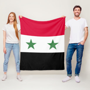 Syria flag fleece blanket