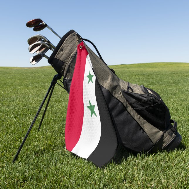 Syria flag golf towel (Green)