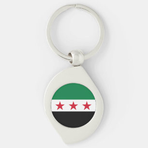 Syria Flag Key Ring