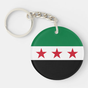 Syria Flag Key Ring