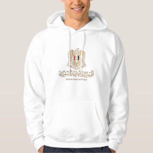 SYRIA FLAG ON SYRIA EMBLEM شعار سوريا HOODIE