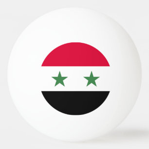 Syria flag ping pong ball