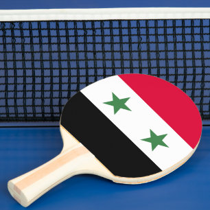 Syria flag ping pong paddle