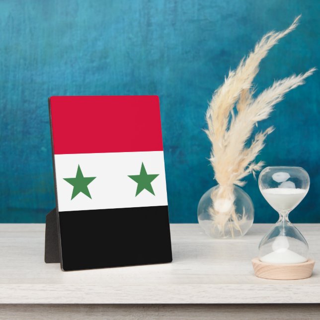 Syria flag plaque (Side)