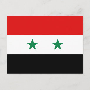 Syria Flag Postcard