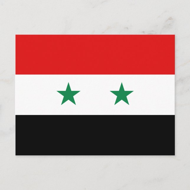 Syria Flag Postcard (Front)