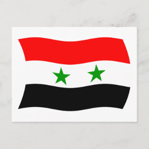 Syria Flag Postcard