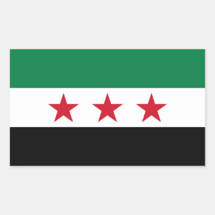 Syria Flag Rectangular Sticker