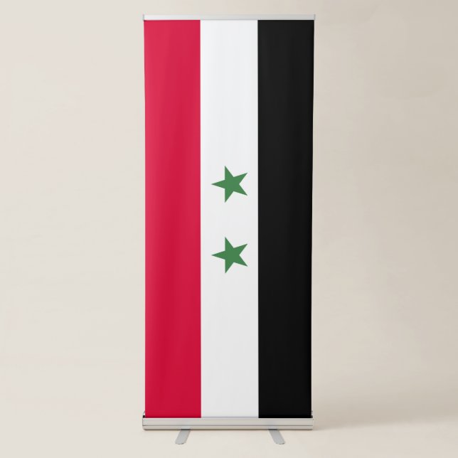 Syria flag retractable banner (Front)