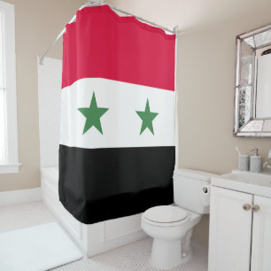 Syria flag shower curtain