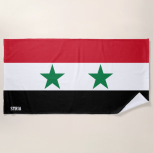 Syria Flag Splendid Patriotic Beach Towel
