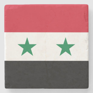 Syria Flag Stone Coaster
