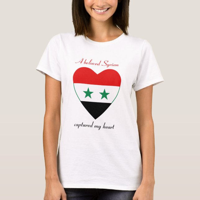 Syria Flag Sweetheart T-Shirt (Front)