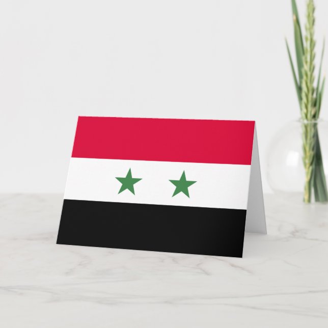 Syria flag thank you card (Front)