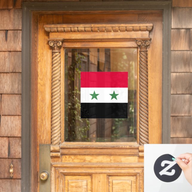 Syria flag window cling (Home Door)