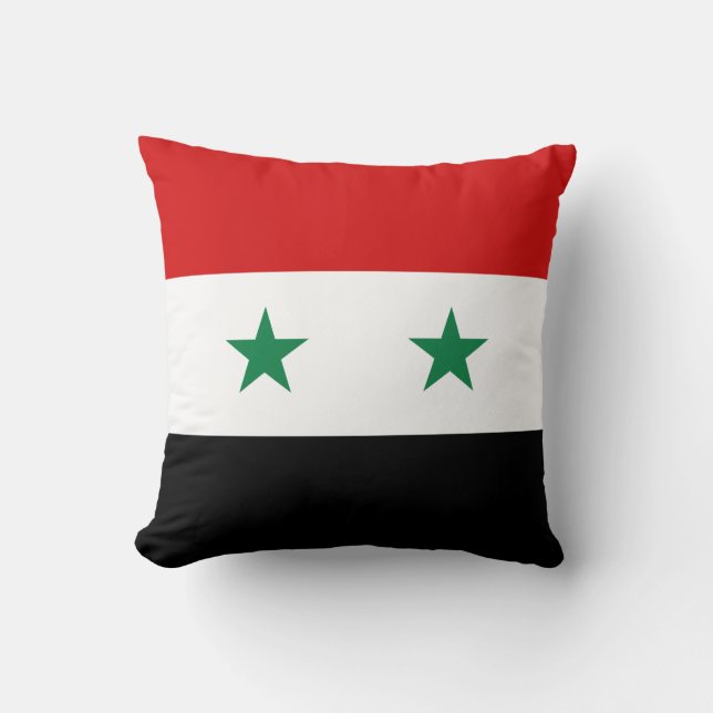 Syria Flag x Flag Pillow (Front)