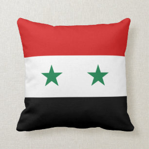 Syria Flag x Flag Pillow