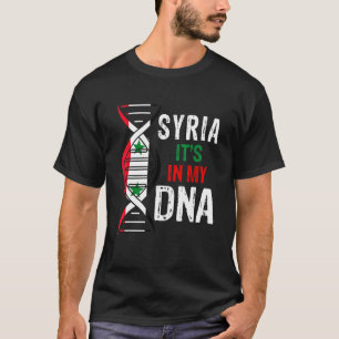 Syria It's In My DNA Proud Syrian Syria Flag T-Shirt