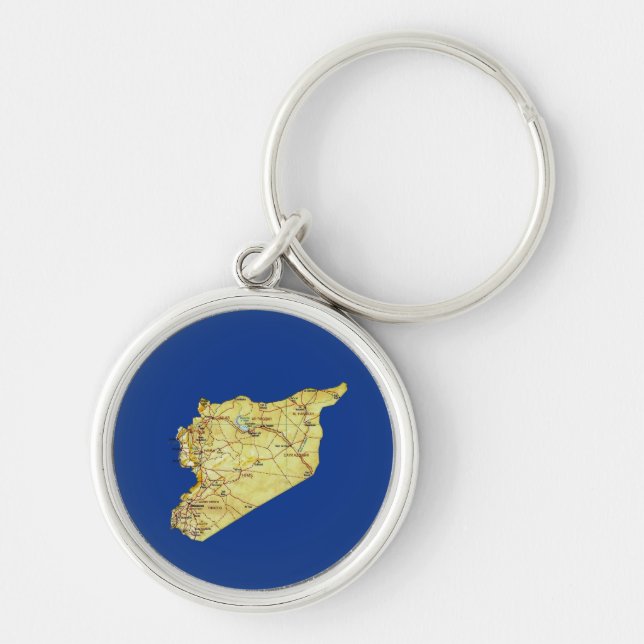 Syria Map Keychain (Front)
