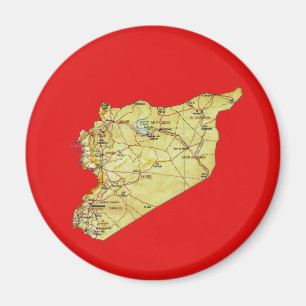 Syria Map Magnet