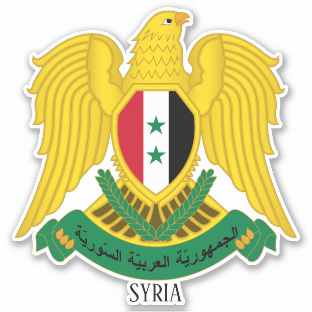 Syria National Coat Of Arms Patriotic (Front)