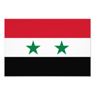 Syria Old Flag Photo Print