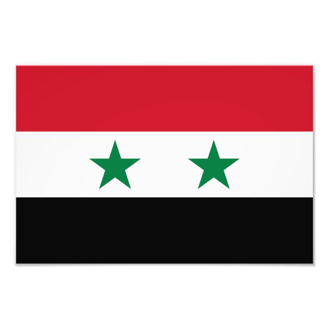 Syria Old Flag Photo Print (Front)