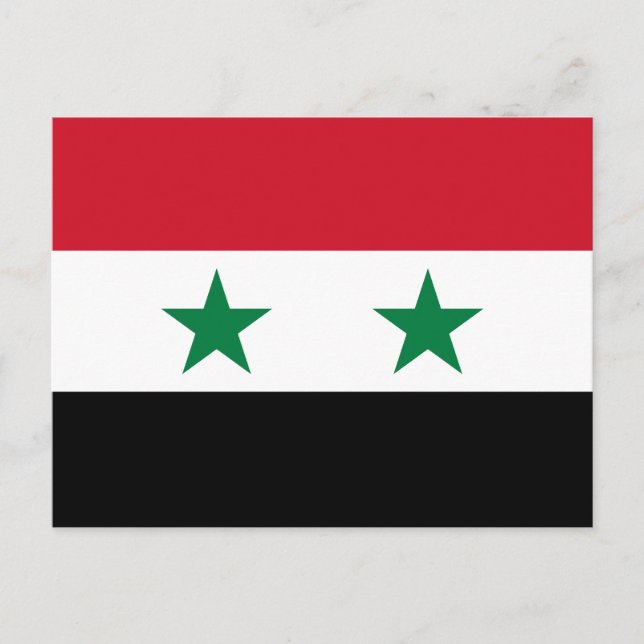 Syria Old Flag Postcard (Front)