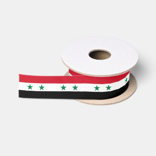 Syria Old Flag Satin Ribbon