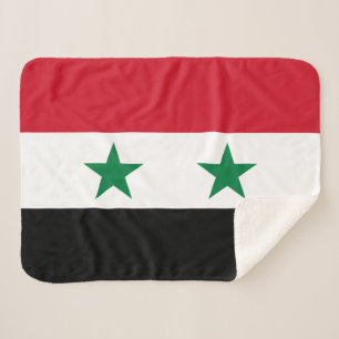 Syria Old Flag Sherpa Blanket