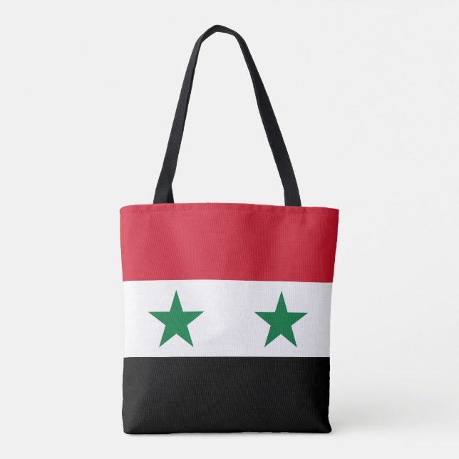 Syria Old Flag Tote Bag (Back)