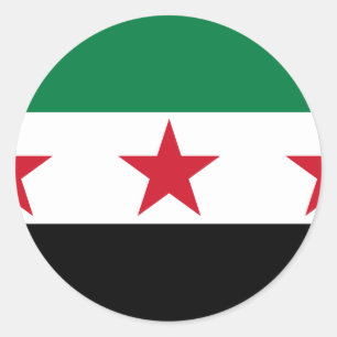syria opposition classic round sticker