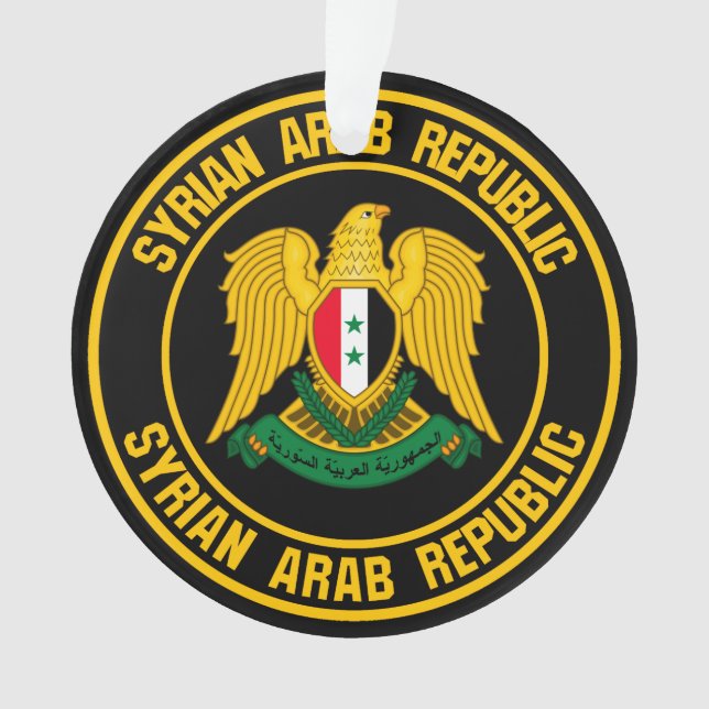 Syria Round Emblem Ornament (Front)