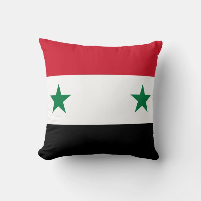 Syria (Syrian) Flag Cushion (Front)
