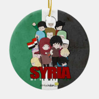 SYRIA - We're With You Ceramic Tree Decoration