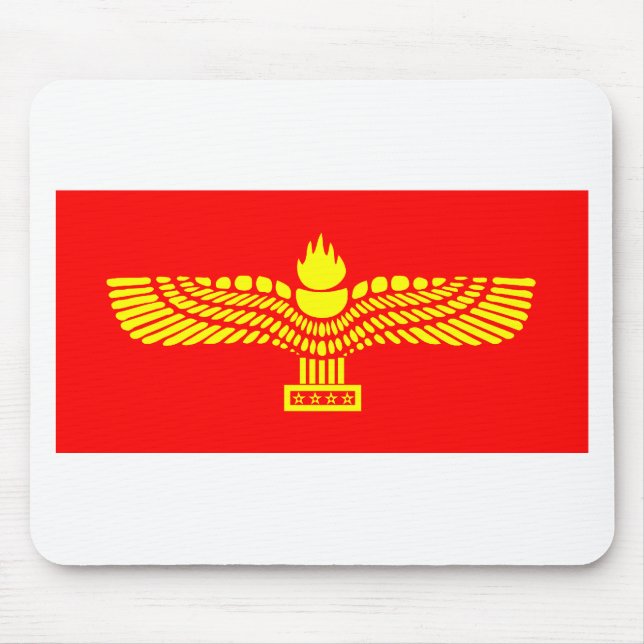 Syriac Aramaic Flag Mouse Mat (Front)