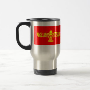 Syriac Aramaic People, Syria flag Travel Mug